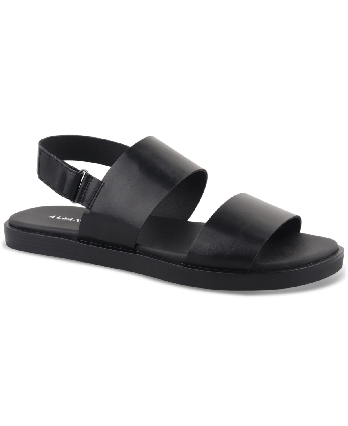 Shop Alfani Men's Paolo Strap Sandals, Created For Macy's In Black