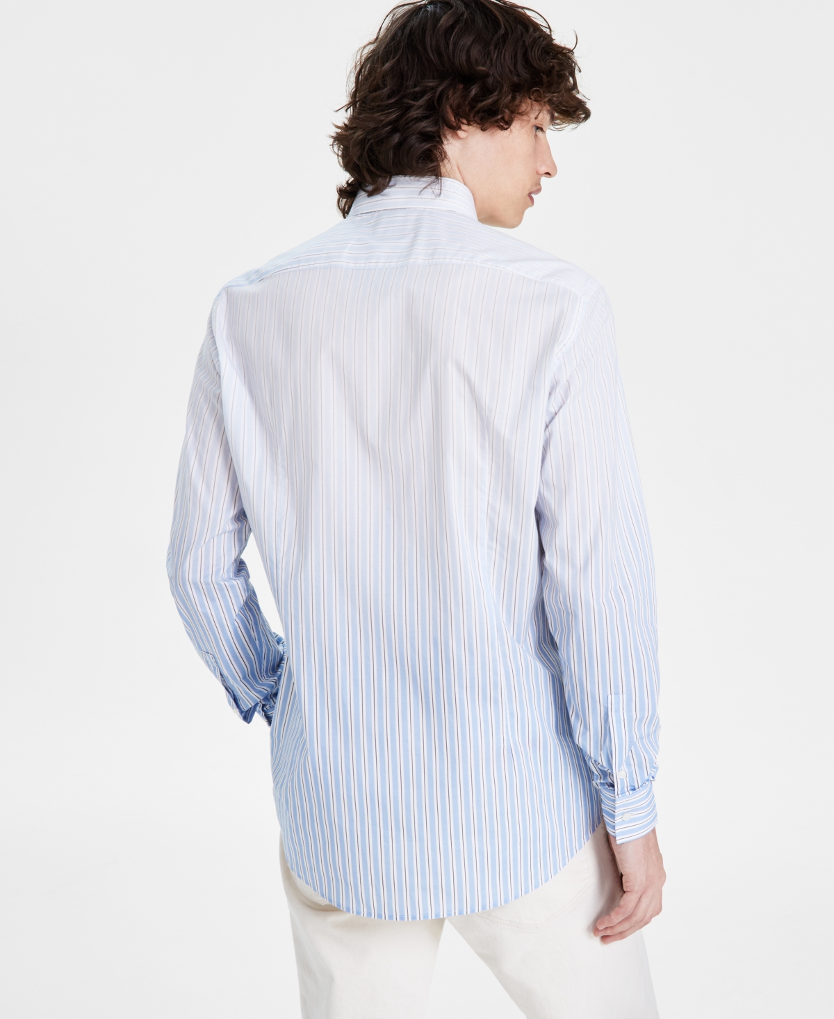 Hugo by Hugo Boss Men's Slim Fit Long Sleeve Button-Front Striped Shirt -bu
