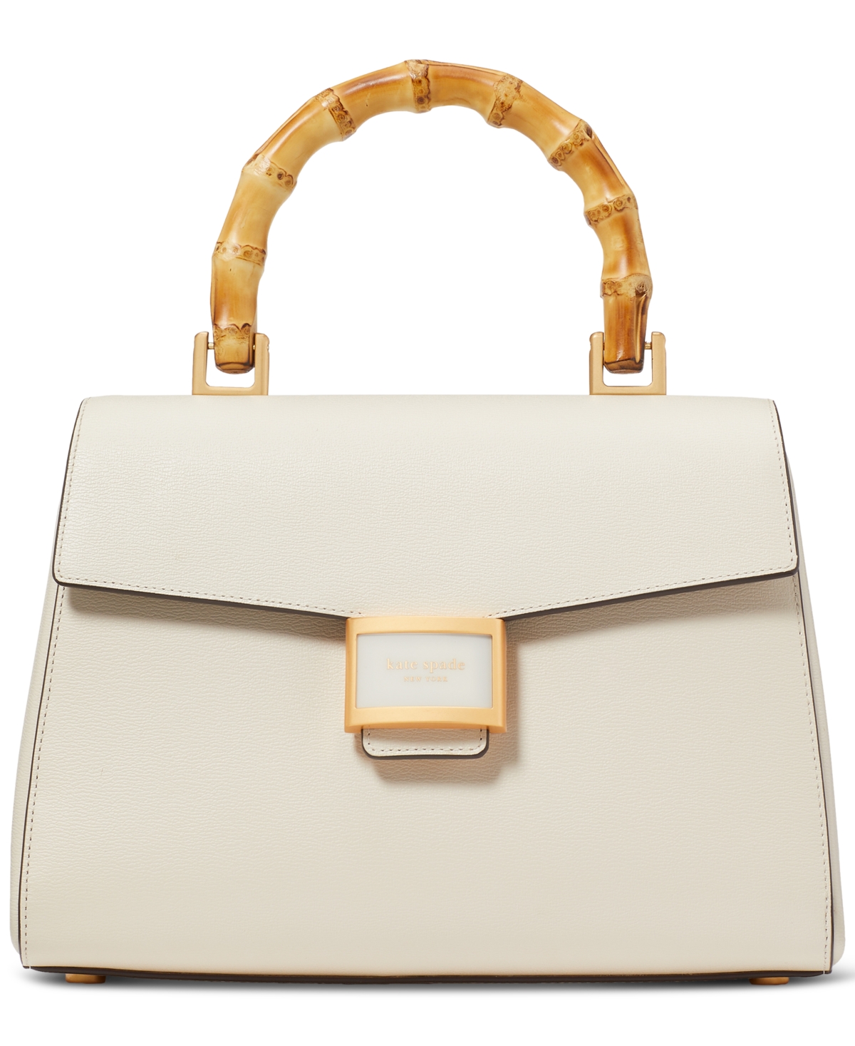Katy Textured Leather Small Top Handle Bag - Summer Daffodil