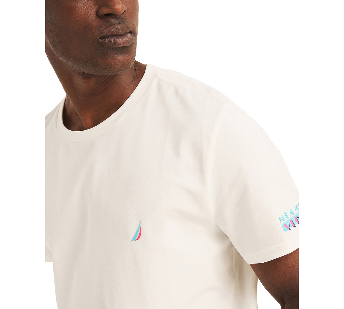 Men's Miami Vice x Nautica Short Sleeve Crewneck Logo Tee
