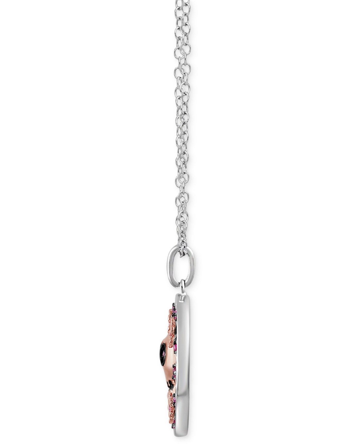 Disney Wonder Fine Jewelry Rhodolite Coco-Inspired Skull & Flower Disc 18