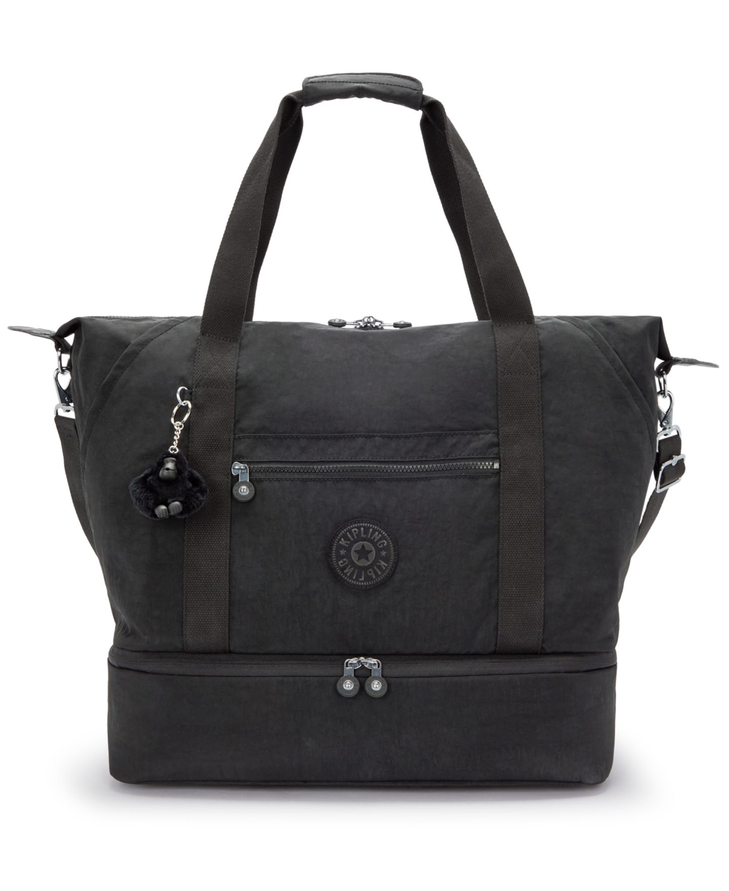 Женская сумка Kipling Art Medium Weekender, цвет: Чёрный — фото 1