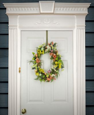22" Ferns and Flowers Easter Wreath
