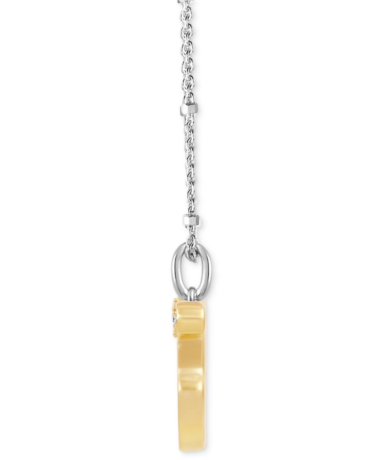 Shop Wonder Fine Jewelry Citrine (1/2 Ct. T.w.), Garnet (1/5 Ct. T.w.) & Diamond (1/20 Ct. T.w.) Winnie The Pooh 18" Pendant  In Sterling Silver  Gold-plate