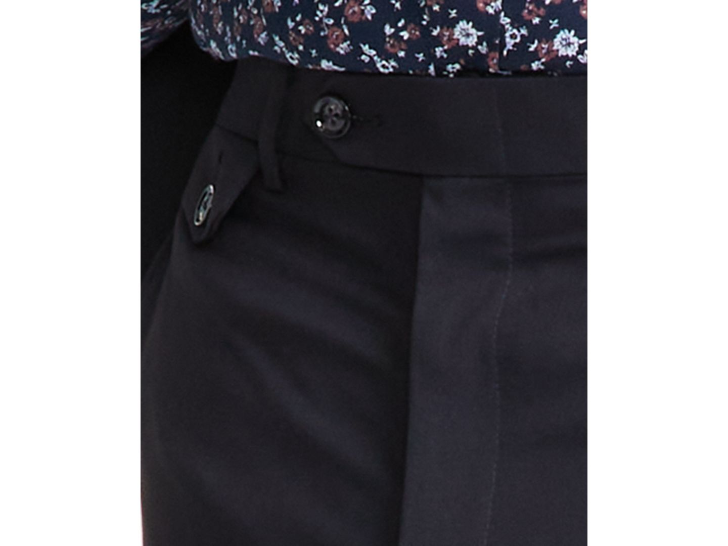 Мужские брюки Tayion Collection Classic-Fit Solid Suit Separate, цвет: Чёрный — фото 6