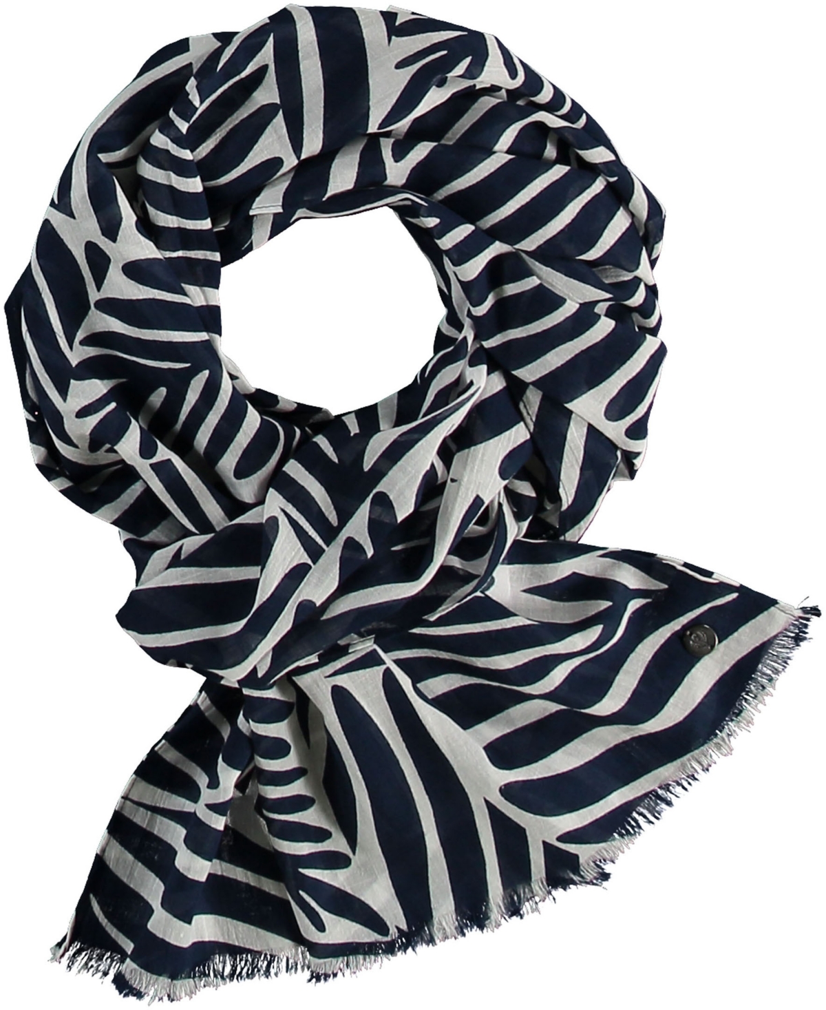 Fraas Women's Palm Leaves Scarf In Blue