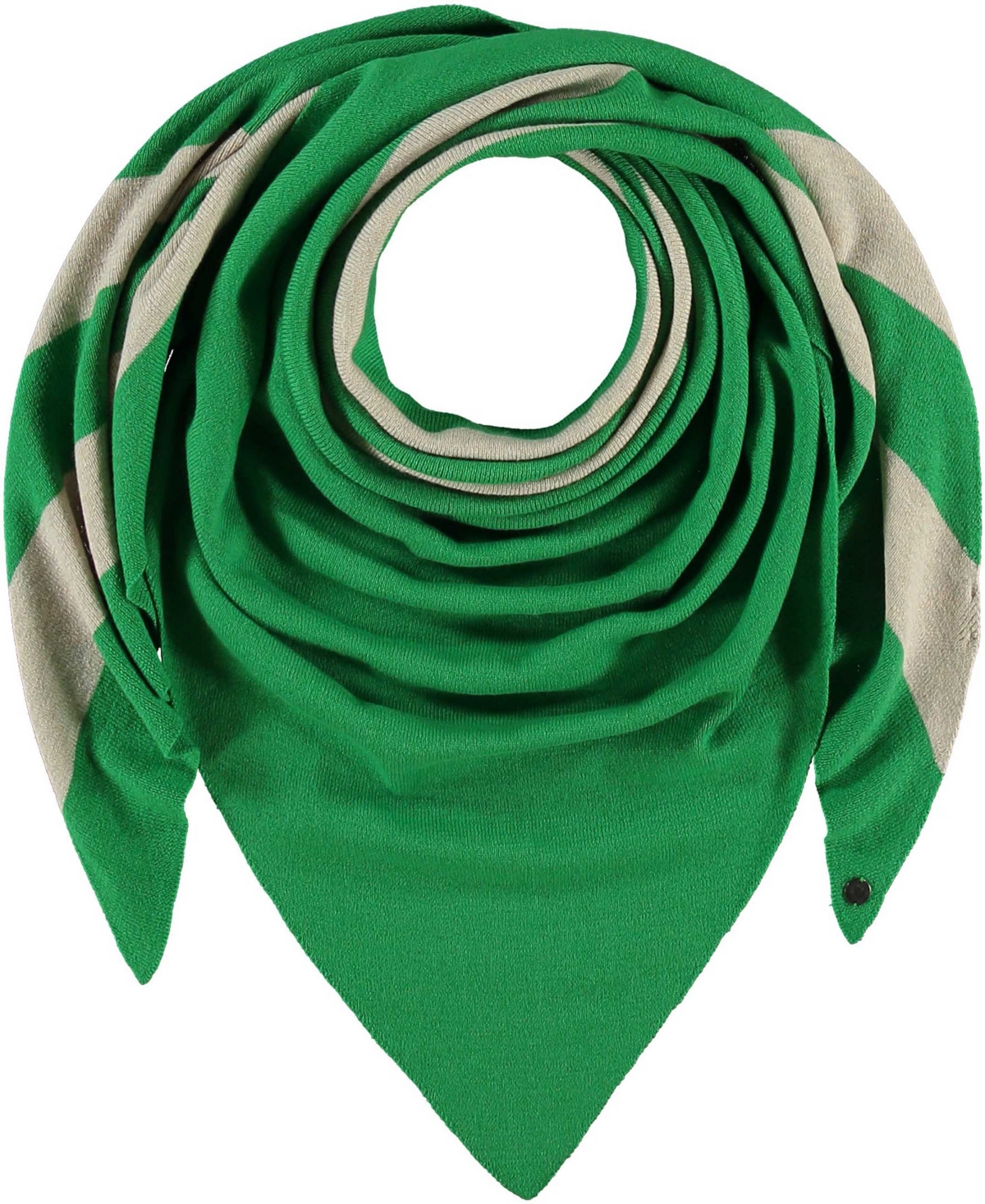 Fraas Women's Striped Triangle Wrap In Green
