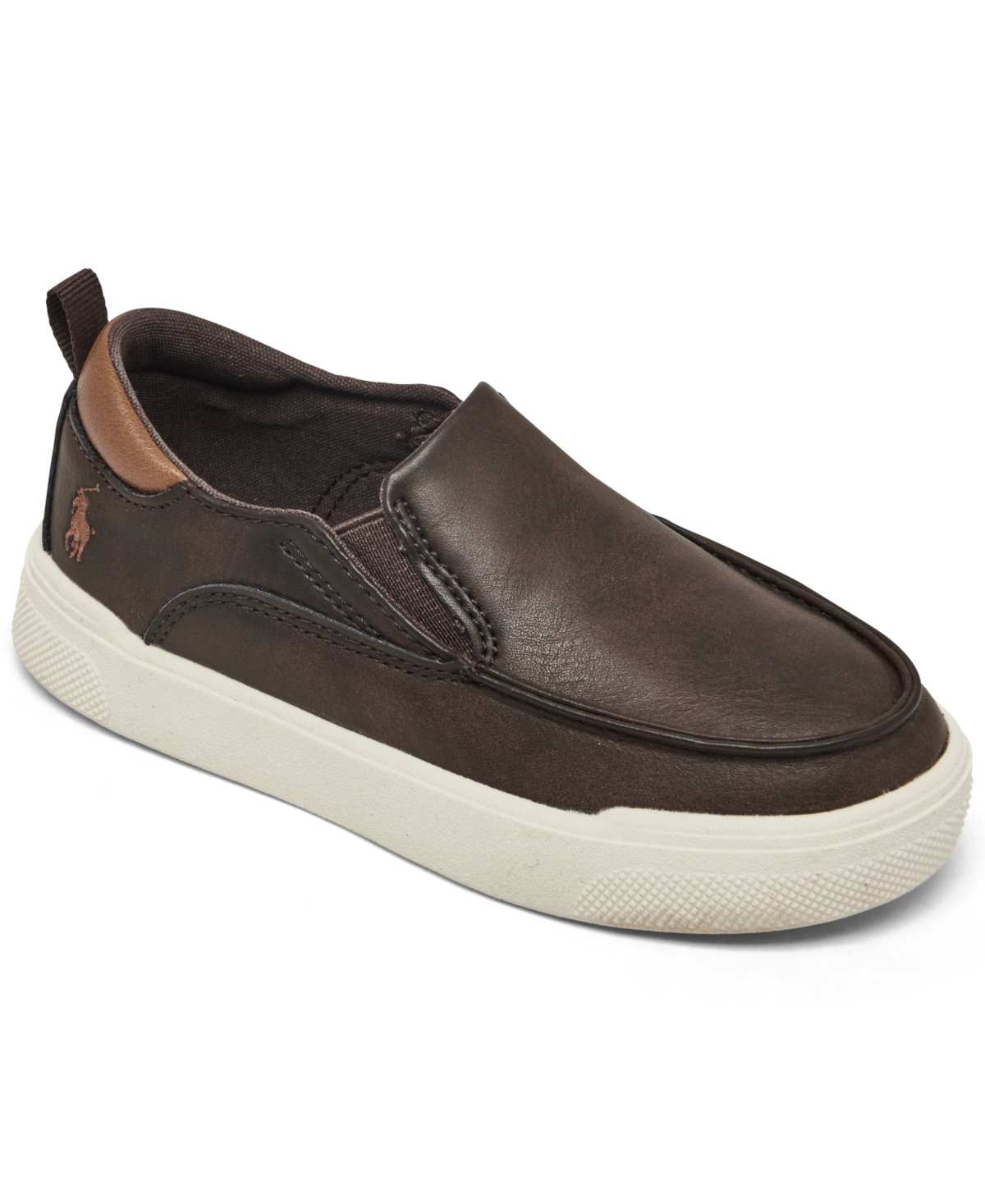 Polo Ralph Lauren Babies' Toddler Kids Filip Slip-on Casual Sneakers From Finish Line In Chocolate