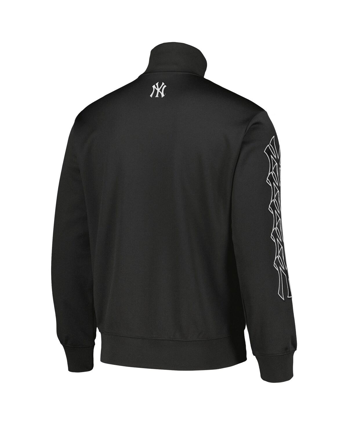 Shop Pleasures Men's  Black New York Yankees Pitcher Full-zip Track Jacket