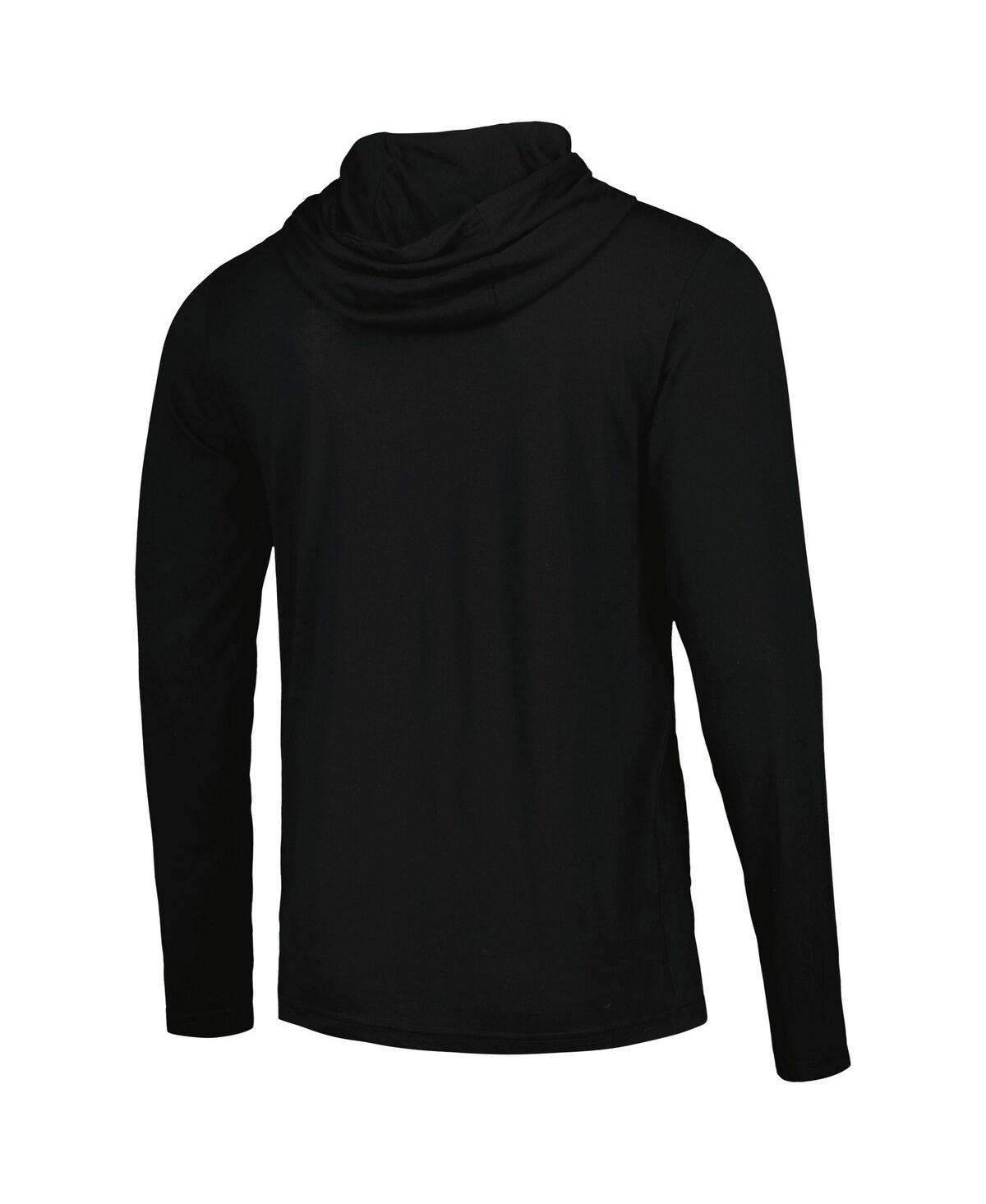 Shop Sportiqe Men's And Women's  Black Dallas Mavericks Rowan Tri-blend Long Sleeve Hoodie T-shirt