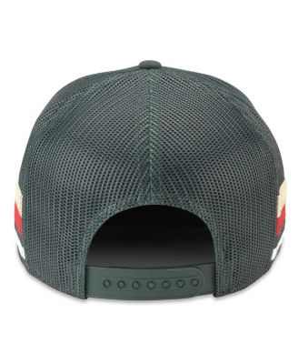 Men's Green Minnesota Wild HotFoot Stripes Trucker Adjustable Hat