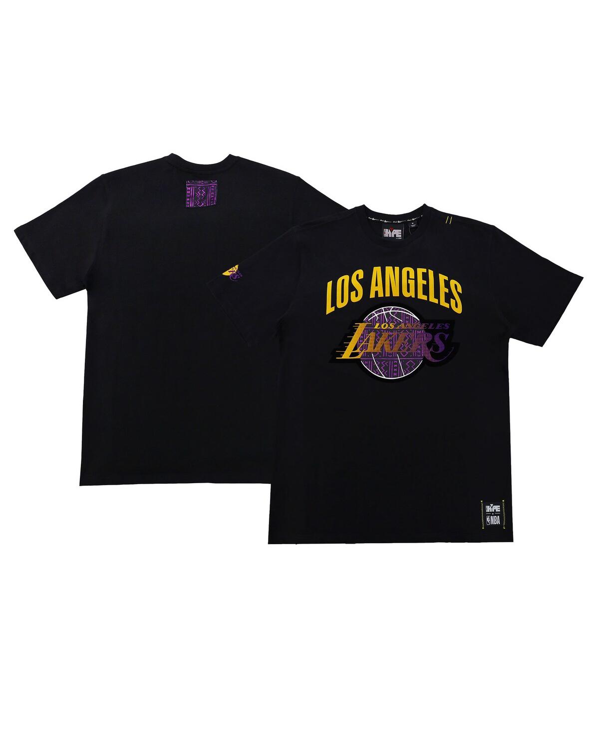 Shop Two Hype Men's And Women's Nba X  Black Los Angeles Lakers Culture & Hoops T-shirt