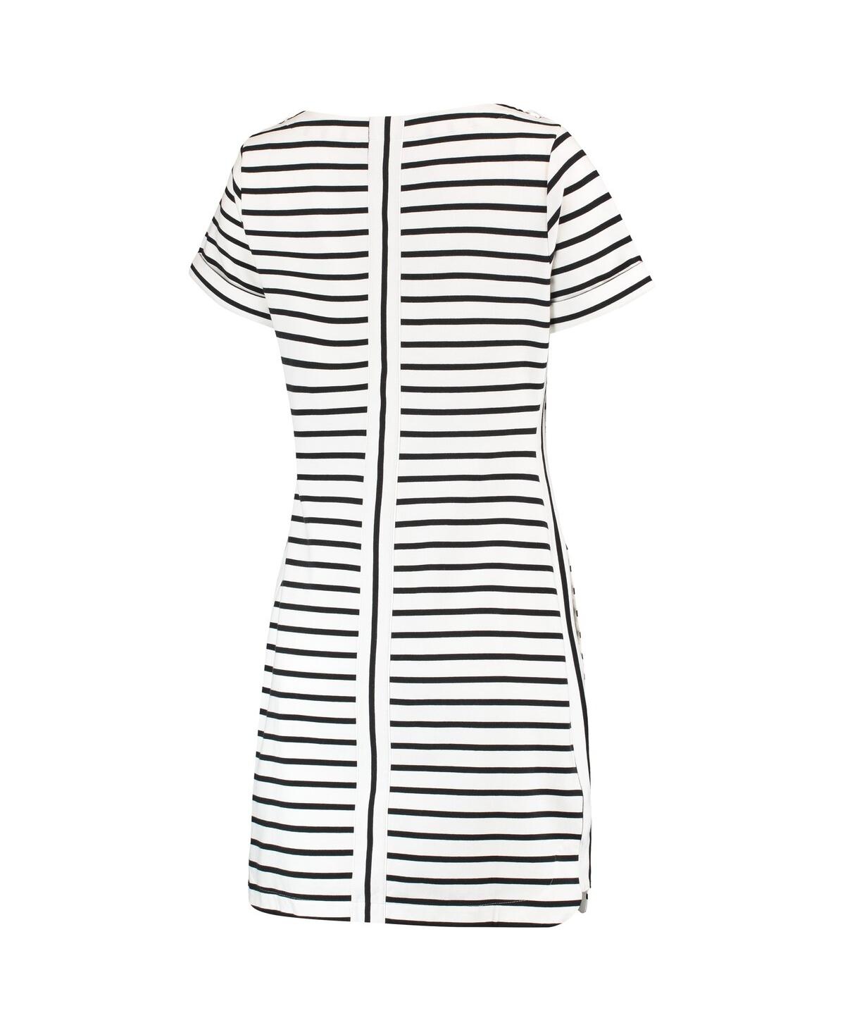 Shop Tommy Bahama Women's  White Las Vegas Raiders Tri-blend Jovanna Striped Dress