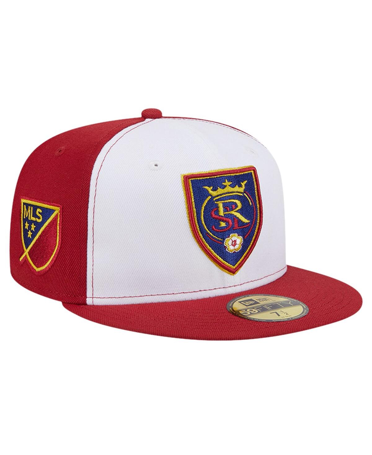 Men's New Era White, Red Real Salt Lake 2024 Kick Off Collection 59FIFTY Fitted Hat - White, Red