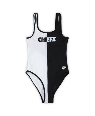 Women's Black Kansas City Chiefs Last Stand One-Piece Swimsuit