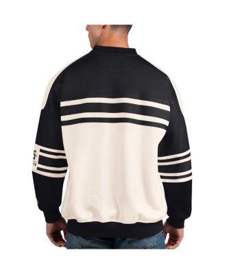 Men's White Vegas Golden Knights Defense Fleece Crewneck Pullover Sweatshirt