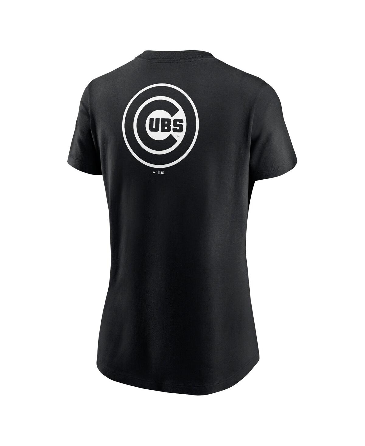 Nike Black Chicago Cubs Over Shoulder T-shirt In Black