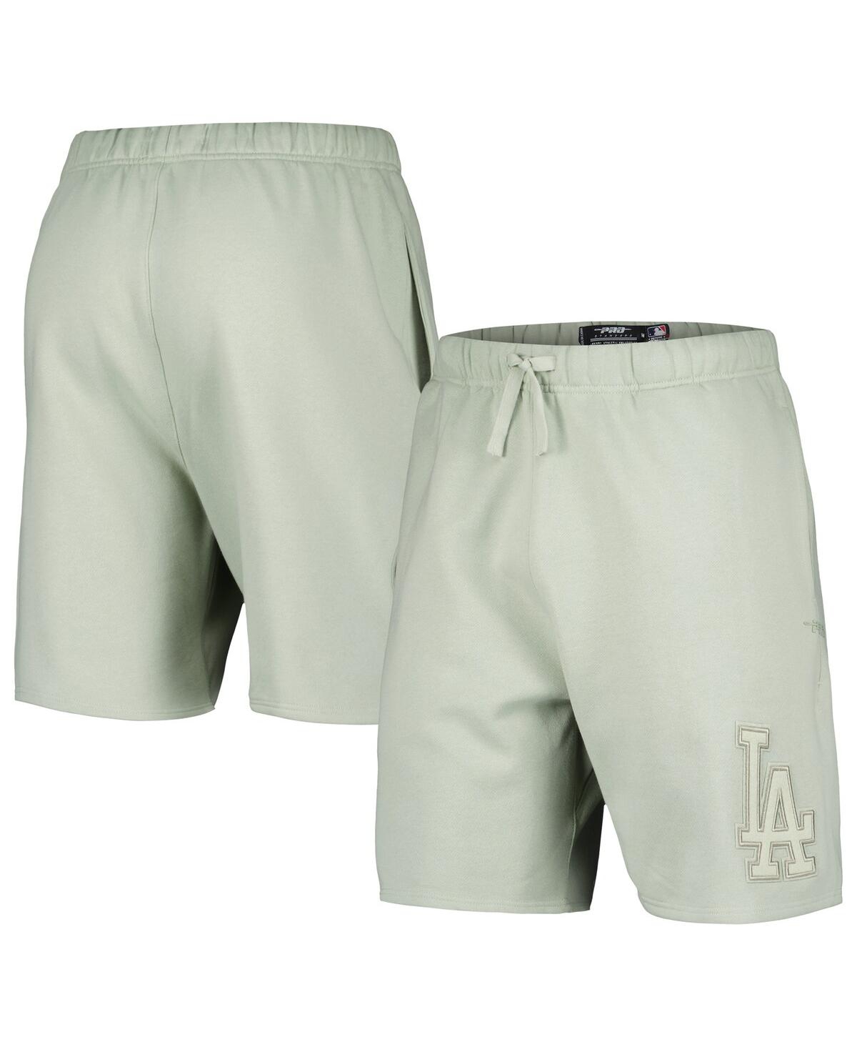 Pro Standard Men's  Light Green Los Angeles Dodgers Neutral Fleece Shorts