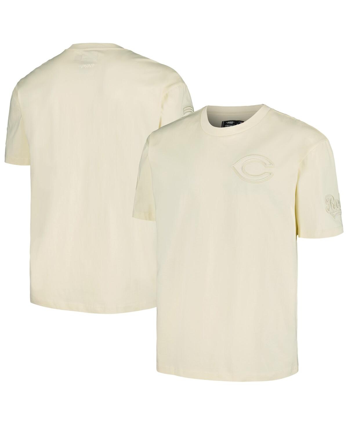 Shop Pro Standard Men's  Cream Cincinnati Reds Neutral Cj Dropped Shoulders T-shirt