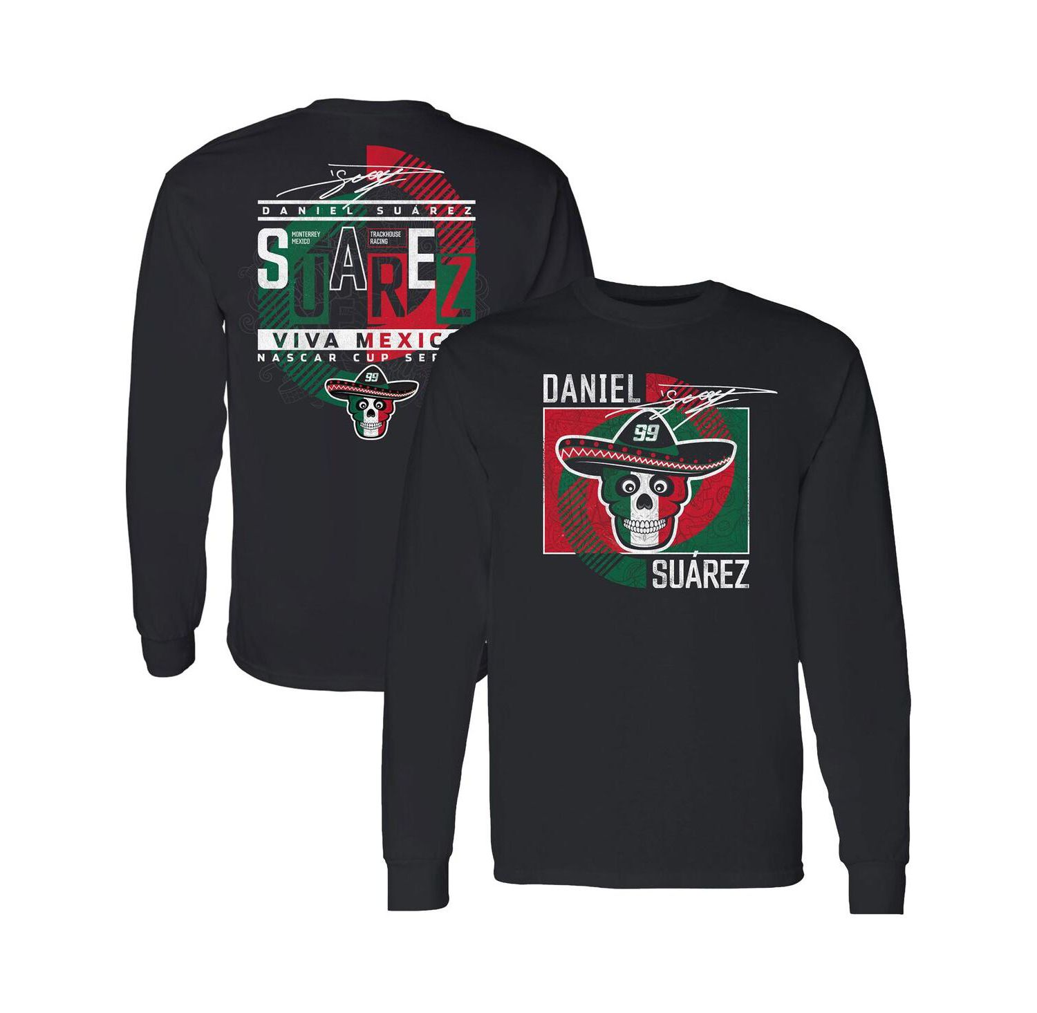 Men's Black Daniel Suarez Vivo Long Sleeve T-shirt