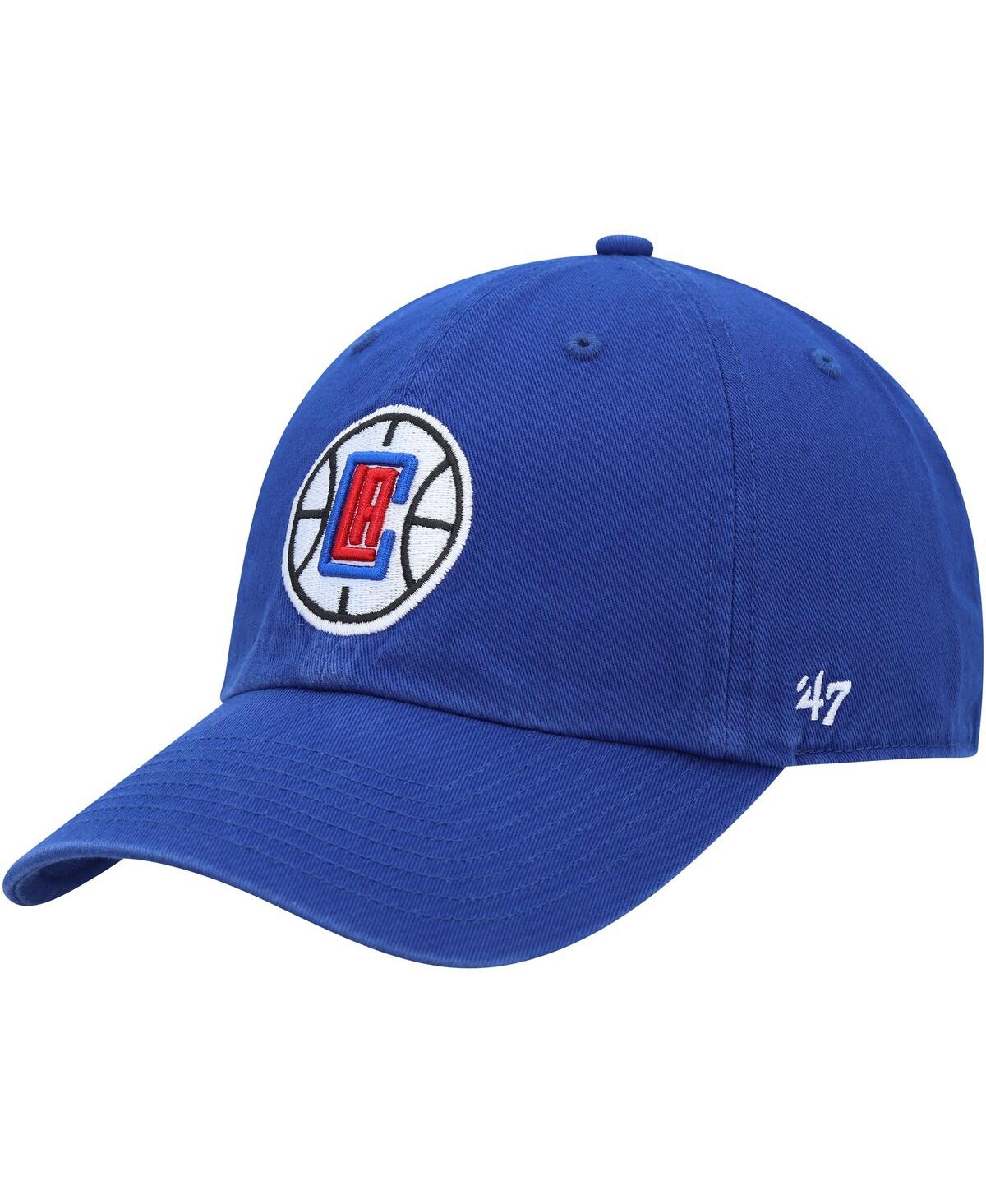 Shop 47 Brand Men's ' Royal La Clippers Team Logo Clean Up Adjustable Hat