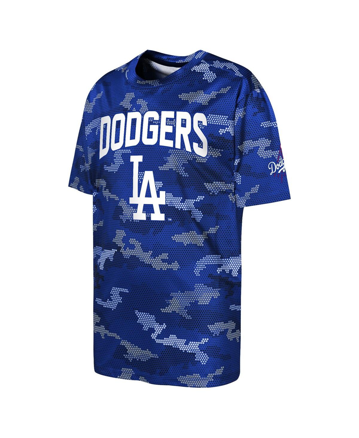 Shop Outerstuff Big Boys Fanatics Royal Los Angeles Dodgers Trainer Tech T-shirt