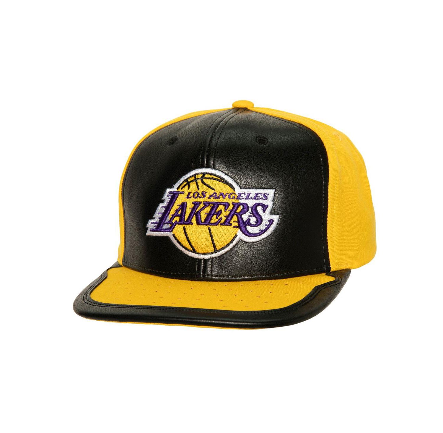 Men's Black, Gold Los Angeles Lakers Day One Snapback Hat