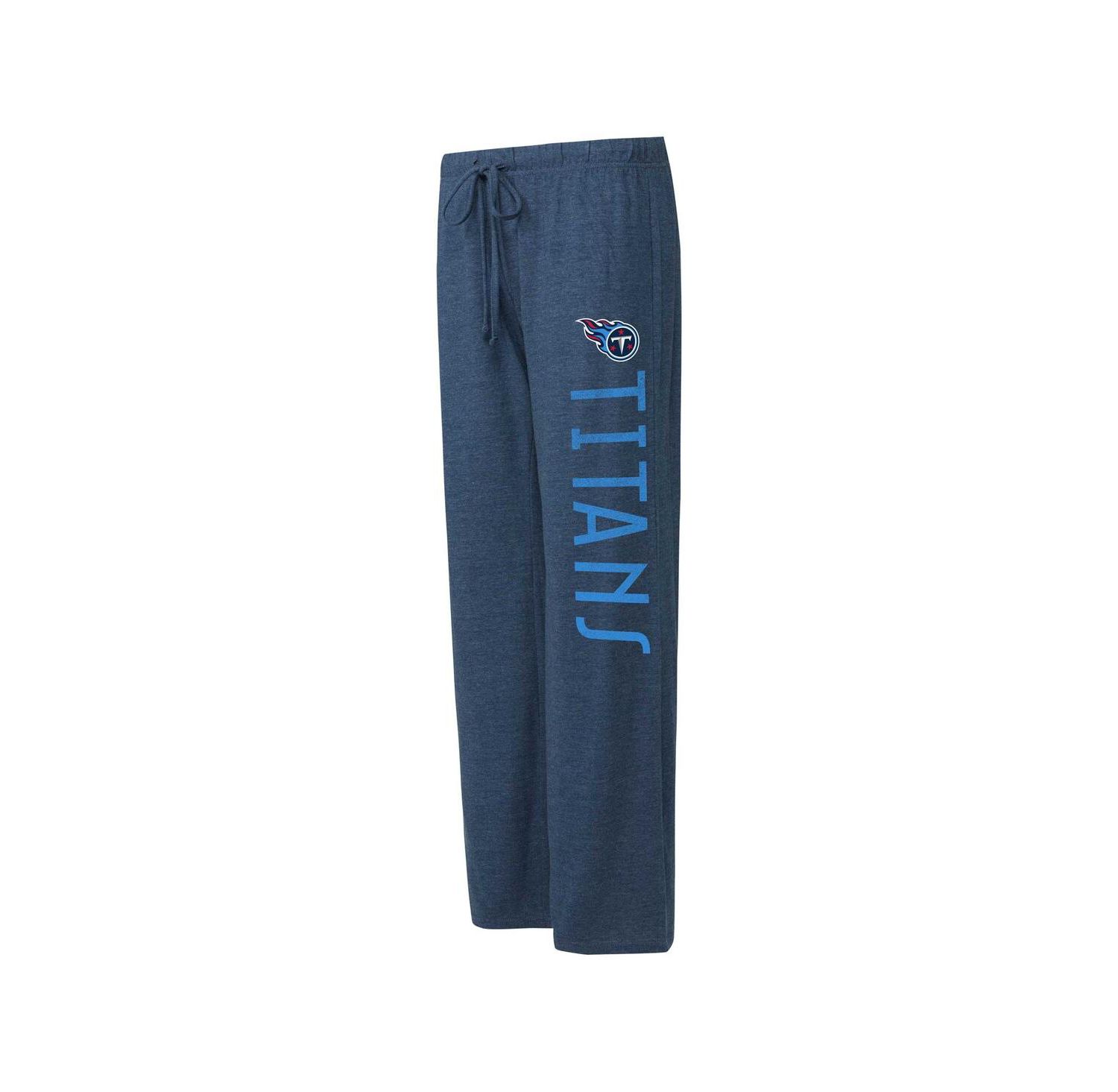 Women's Navy, Charcoal Distressed Tennessee Titans Muscle Tank Top and Pants Lounge Set