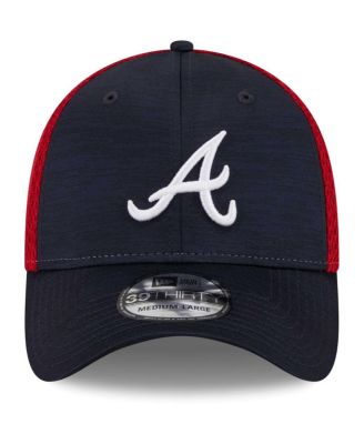 Men's Navy Atlanta Braves Neo 39THIRTY Flex Hat