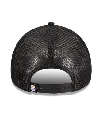 Women's Black Pittsburgh Steelers McGee Trucker 9FORTY Adjustable Hat