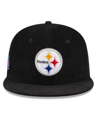 Men's Black Pittsburgh Steelers Throwback Cord 59FIFTY Fitted Hat
