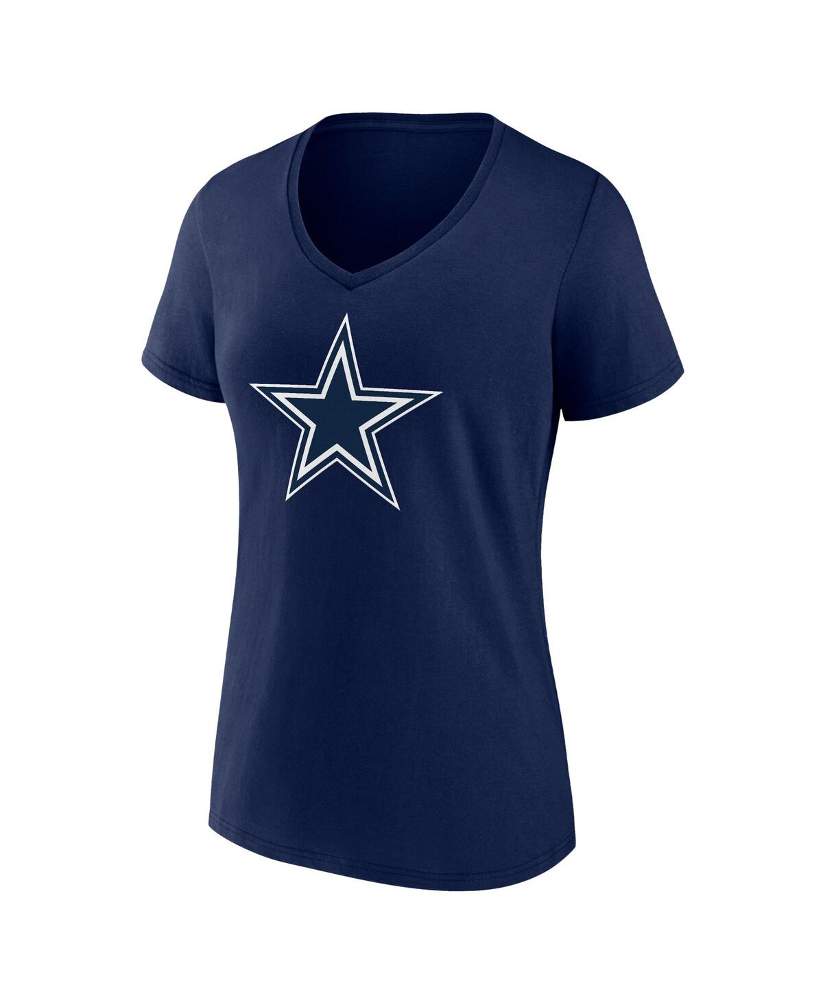 Fanatics Branded Navy Dallas Cowboys Mother's Day V-neck T-shirt In Navy
