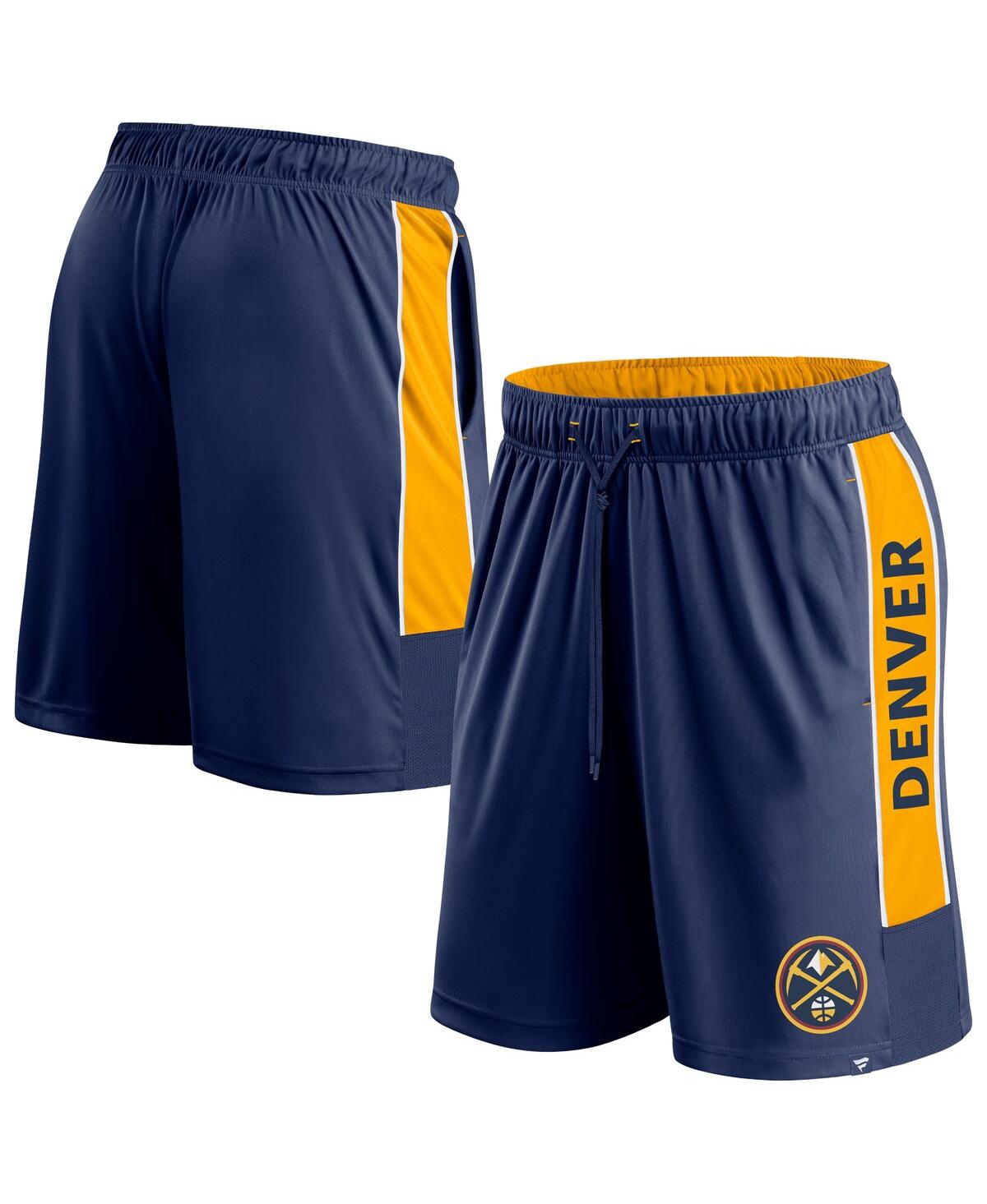 Shop Fanatics Men's  Navy Denver Nuggets Game Winner Defender Shorts