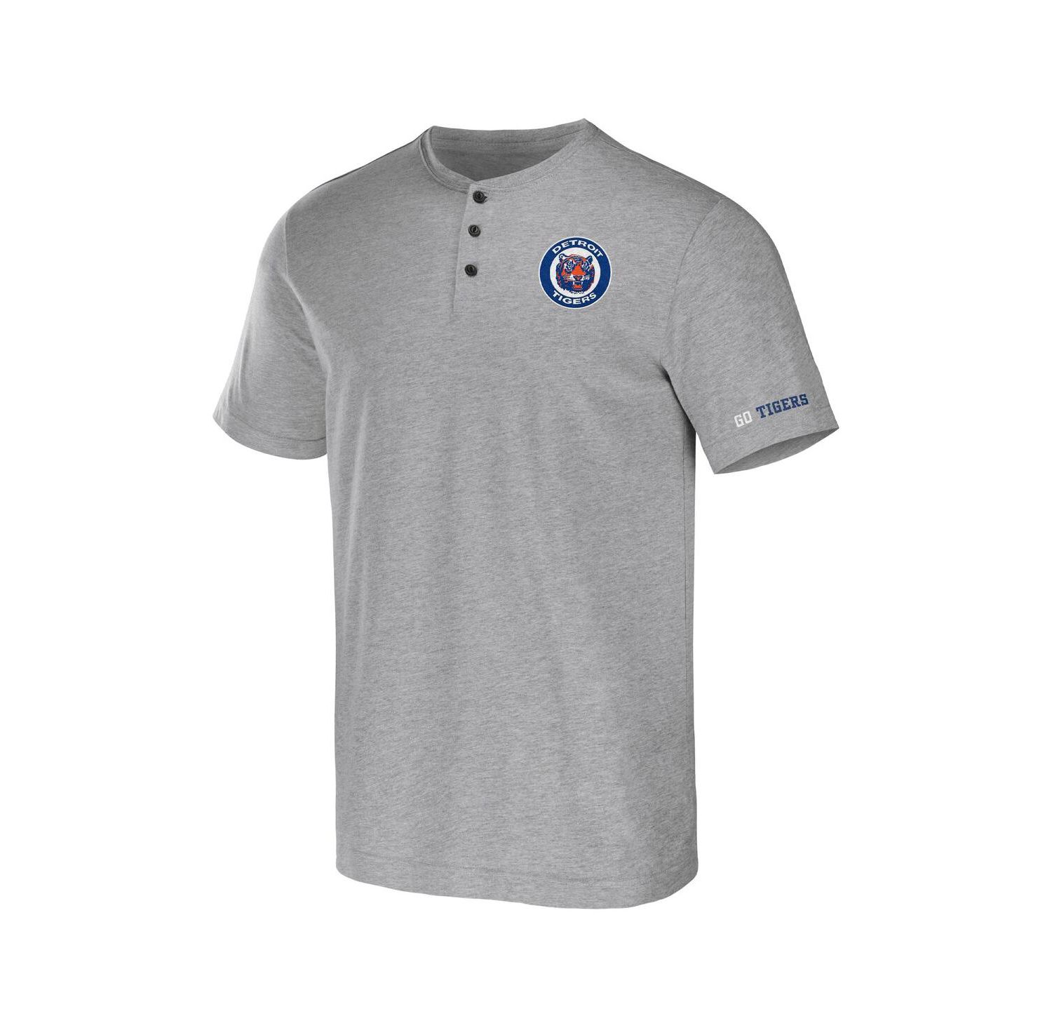 Men's Darius Rucker Collection by Heather Gray Detroit Tigers Henley T-shirt