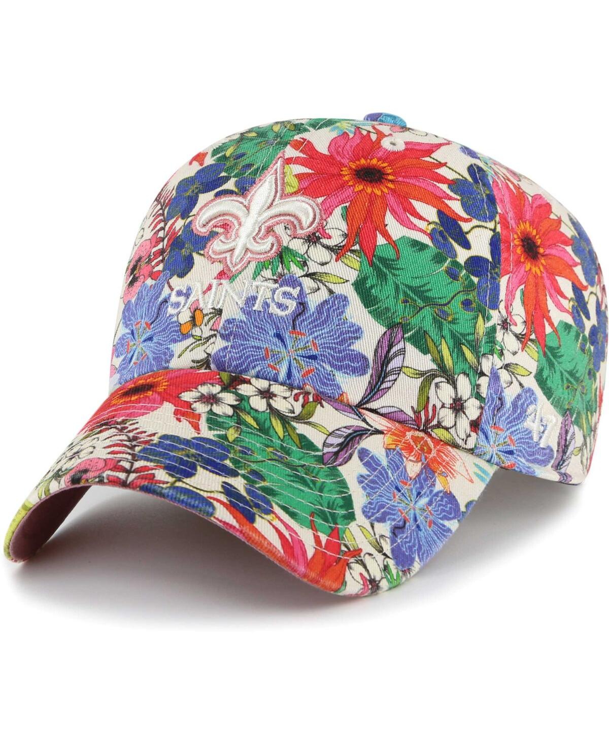 47 Brand Women's ' Natural New Orleans Saints Pollinator Clean Up Adjustable Hat