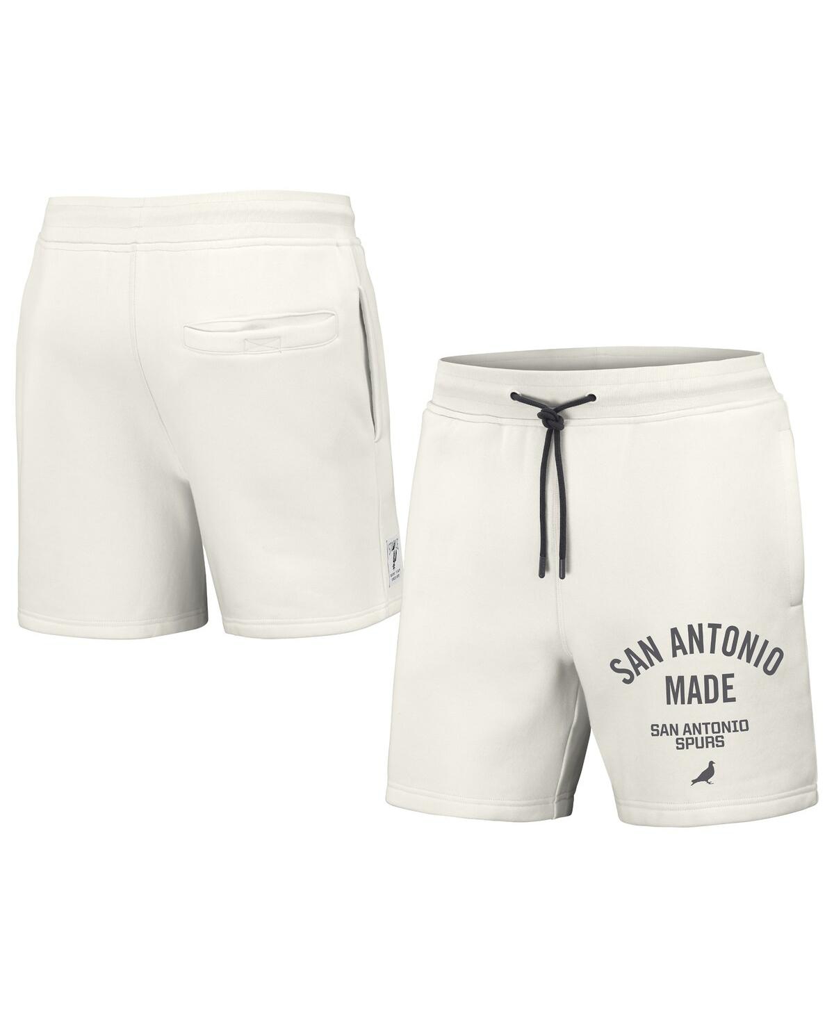 Men's Nba x Staple Cream San Antonio Spurs Heavyweight Fleece Shorts - Cream