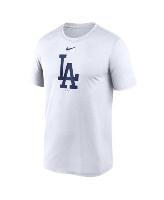 Men's White Los Angeles Dodgers Legend Fuse Large Logo Performance T-shirt