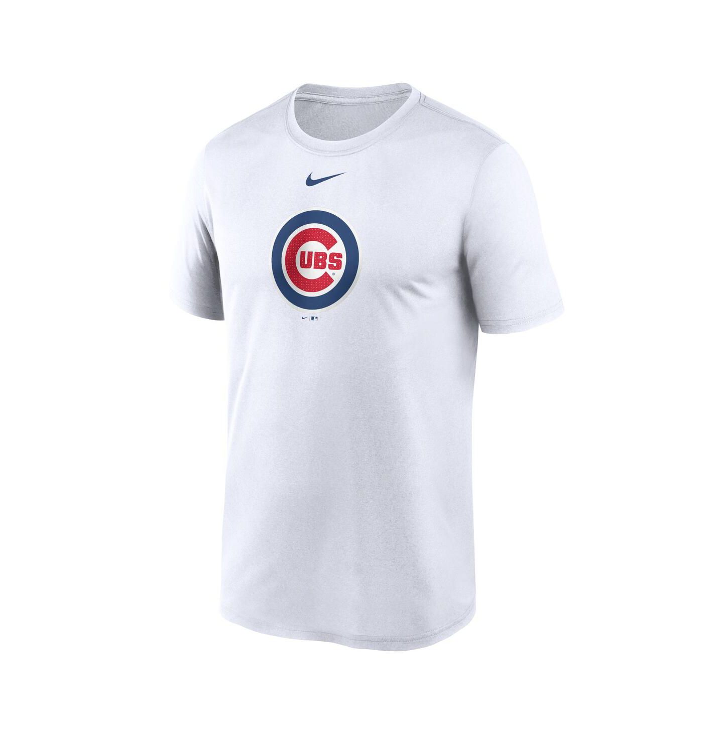 Мужская футболка Nike White Chicago Cubs Legend Fuse Large Logo Performance — фото 3