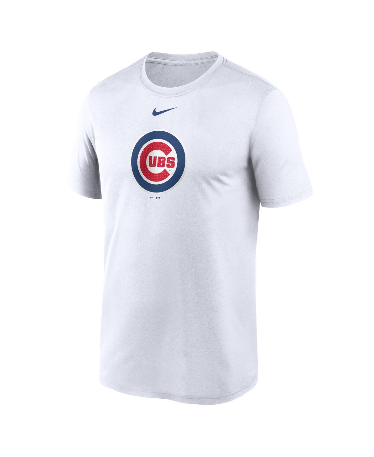 Men's NikeChicago Cubs Legend Fuse Large Logo Performance T-shirt - White