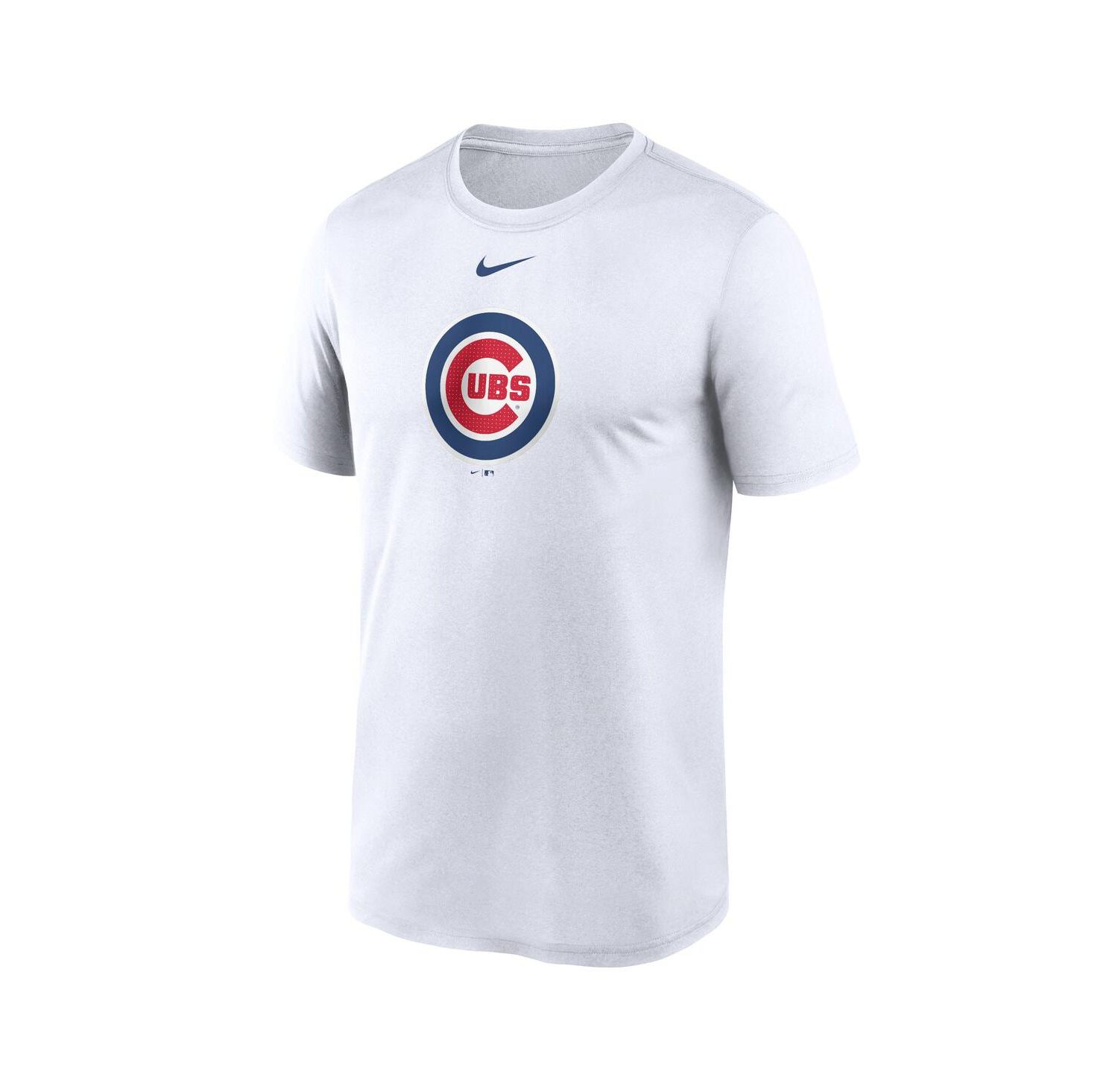 Men's White Chicago Cubs Legend Fuse Large Logo Performance T-shirt