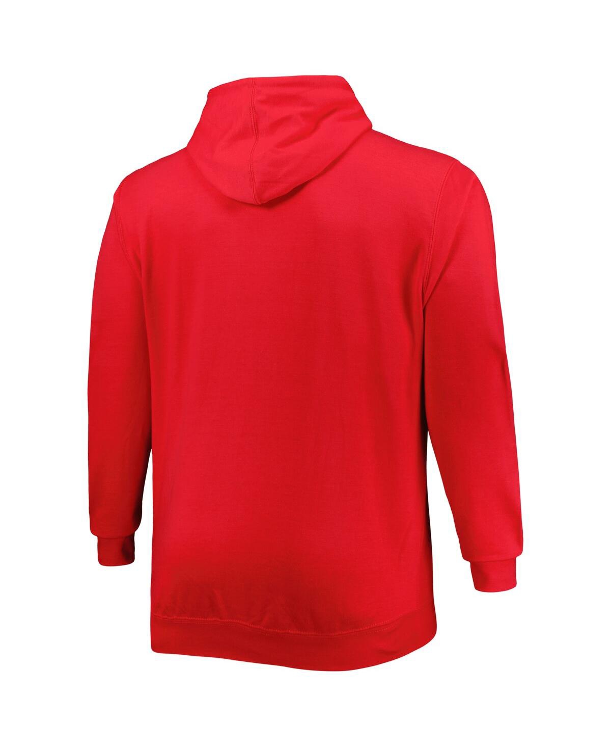 Men'sLa Clippers Big and Tall Heart & Soul Pullover Hoodie - Red