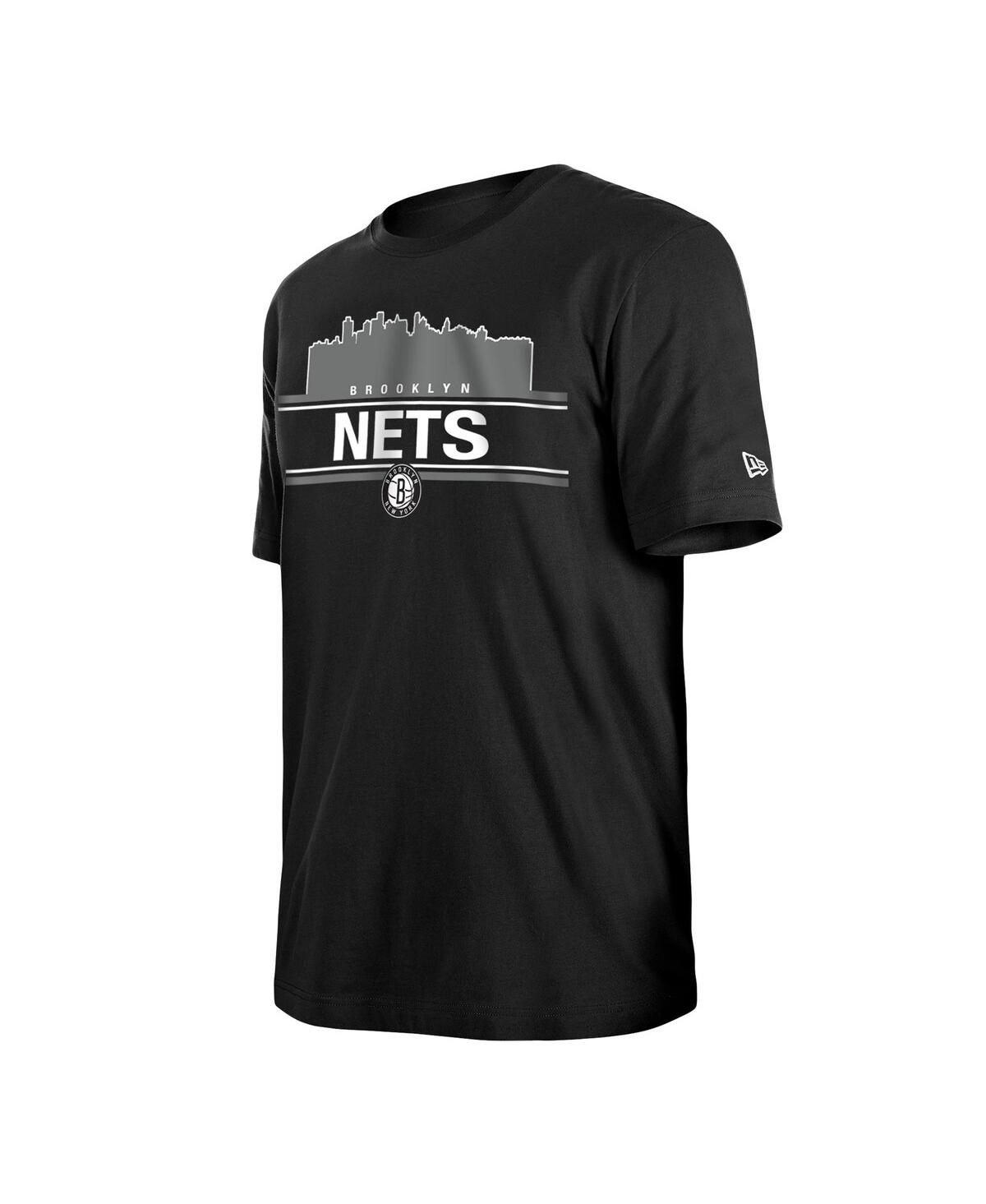 New Era Black Brooklyn Nets Localized T-shirt In Black