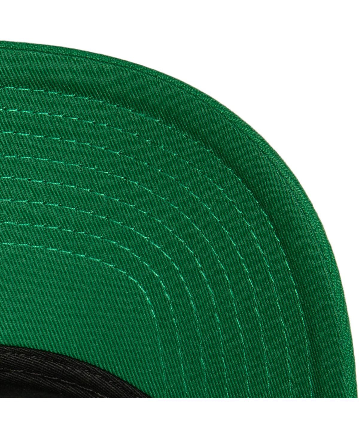 Shop Mitchell & Ness Men's  Black, Kelly Green Boston Celtics Soul Xl Logo Pro Crown Snapback Hat In Black,kelly Green