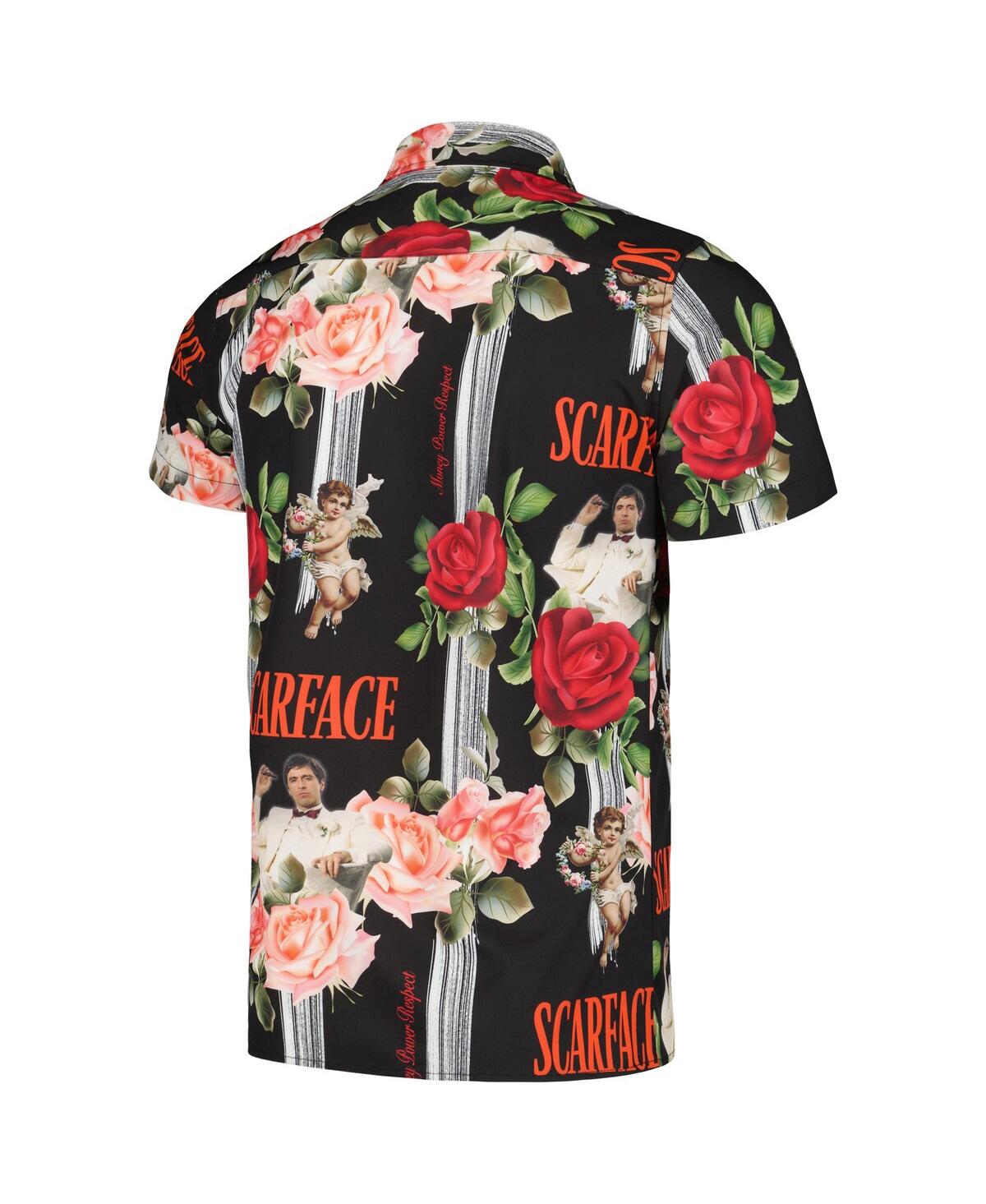Shop Reason Men's And Women's Black Scarface Cherub Button-up Shirt