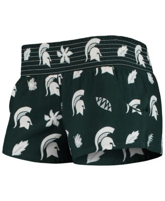 Women's Green Michigan State Spartans Beach Shorts