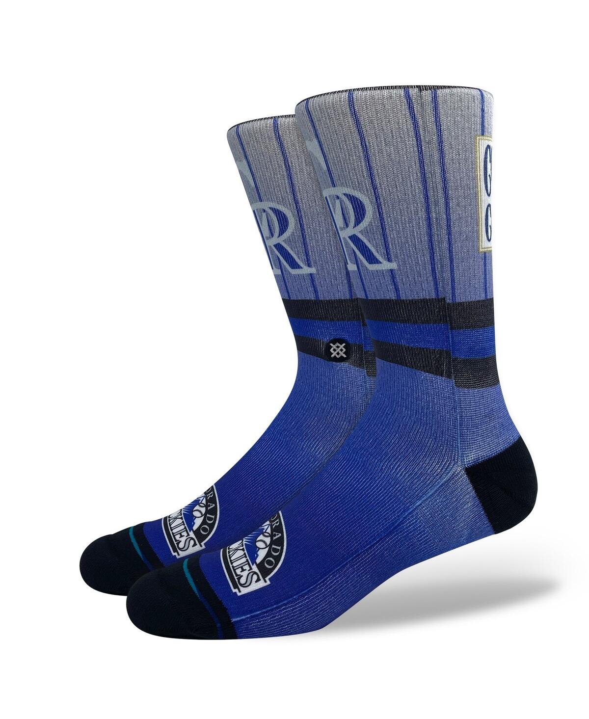 Stance Men's  Colorado Rockies Cooperstown Collection Crew Socks In Blue