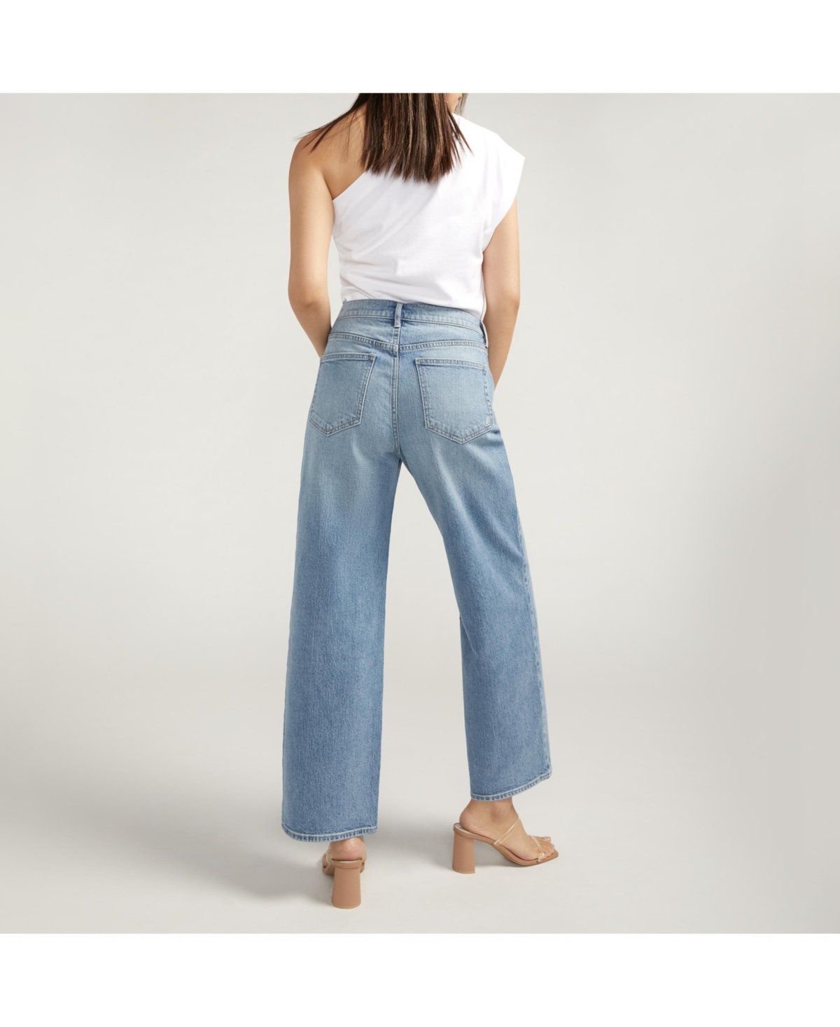 Shop Silver Jeans Co. The Slouchy Straight Mid Rise Jeans In Indigo