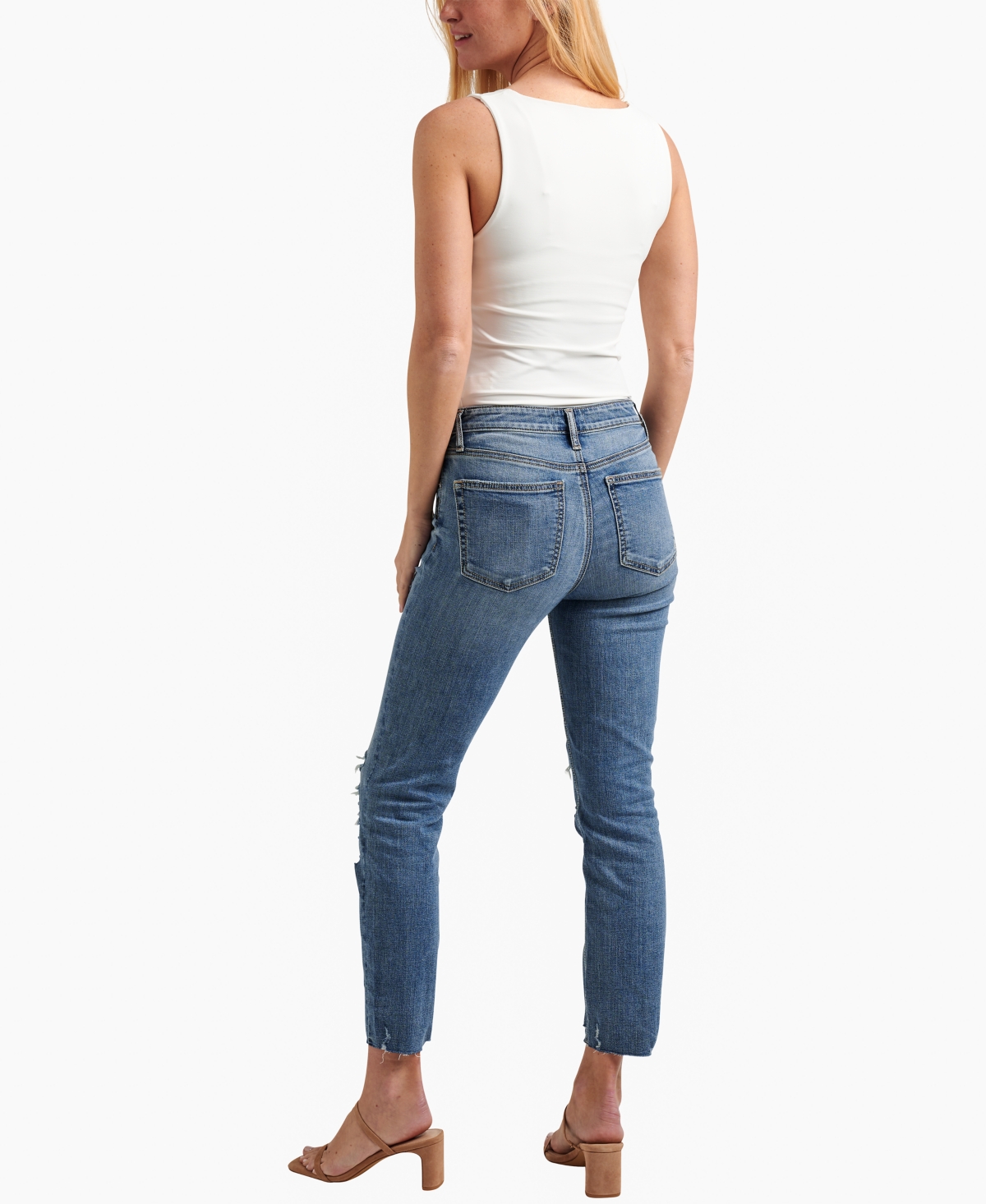 Shop Silver Jeans Co. Most Wanted Mid Rise Americana Straight Leg Jeans In Indigo