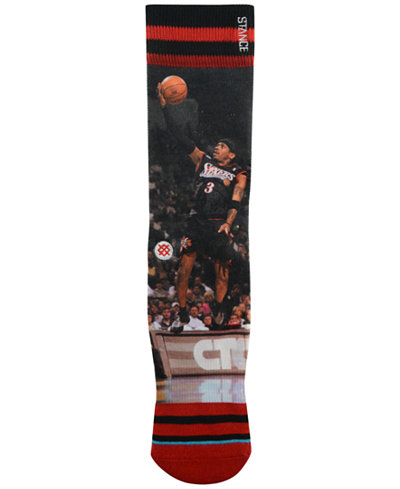 Stance Allen Iverson Philadelphia 76ers Legend Player Sock