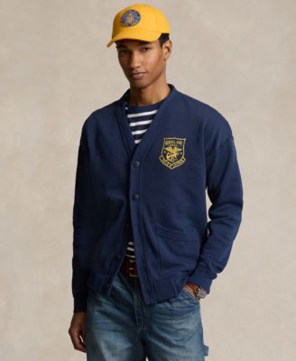 폴로 랄프로렌 Polo Ralph Lauren Mens Fleece Sweatshirt Cardigan,Newport Navy
